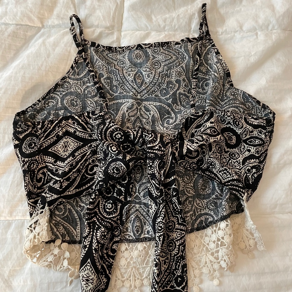 Open back bandana top